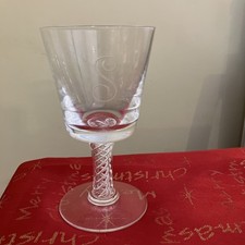 Stuart Vintage Air Twist Stem Wine Glass/Goblet