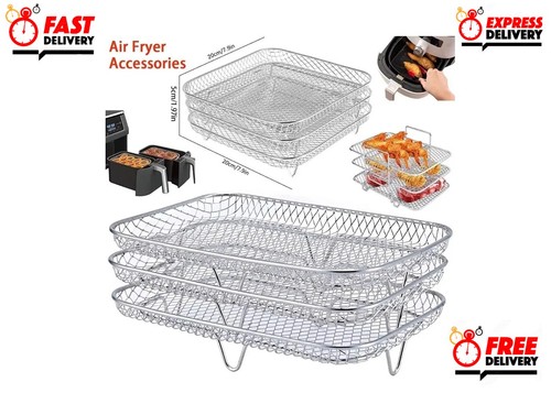 Air fryer rack stackable - fryer,