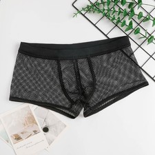 Mens Transparent Mesh