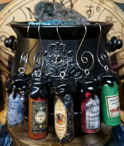 Handmade potion bottle hanging - potion,