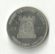 Medal - Pobjoy Mint Priority Collectors Register; Silver Jubilee 1977 N#28229