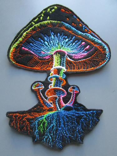 Mushroom fungi embroidered - mushroom,