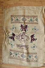 Used Mexican 69kg empty Hessian Coffee Sack with Aztecs motifs , Good Condition