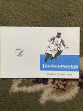 Lambretta club member card nos
