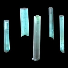 Blue tourmaline crystal from