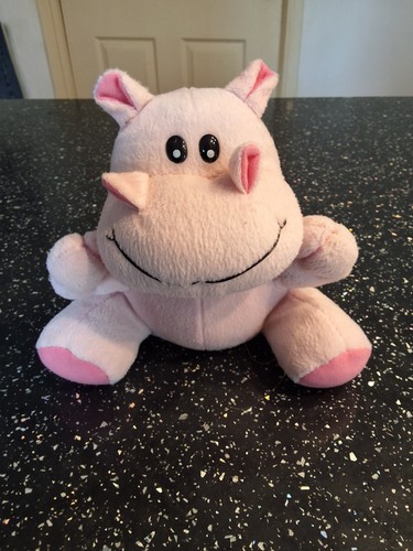 Small pink hippo plush - , soft
