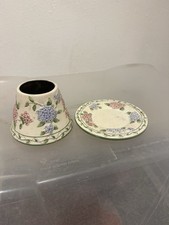Yankee candle Hydrangea Lattice large shade and plate retired UK design