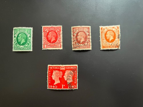 1910 1936 king george stamps - george, v