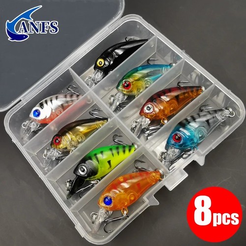 8pcs minnow fishing lures - 8pcs,
