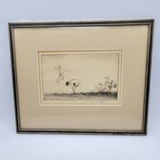 EILEEN ALICE SOPER (1905-1990) Etching 'Leap Frog' Artist Signed 1921