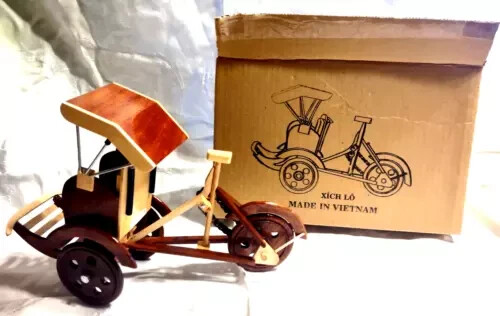 Wooden pedal cart - wooden, rickshaw