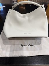 Maria Carla Leather Shoulder Bag Cream Winter White