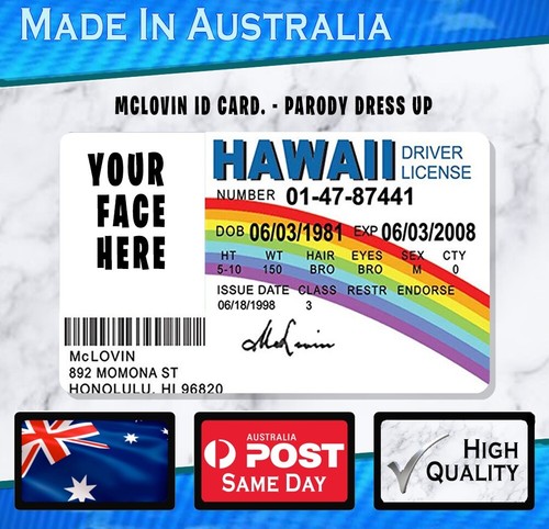 Mclovin custom license - mclovin,