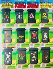 Great Value Designer Self Adhesive Wheelie Bin Decorative Sticker Kits Multi-Use