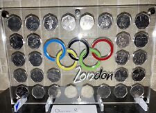 olympic 50p full set In Acrylic Frame