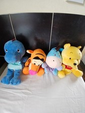 Hand puppets. Pooh. Eyore. Tigger & A Dinosaur. Freshly Washed. Great QUALITY 
