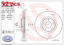 X2 PCS FRONT BRAKE DISC ROTOS X2 PCS SET 09.B354.11 BREMBO I