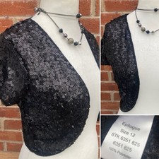 EPILOGUE Size 12 Black Sequin