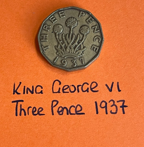 King george three pence - george,