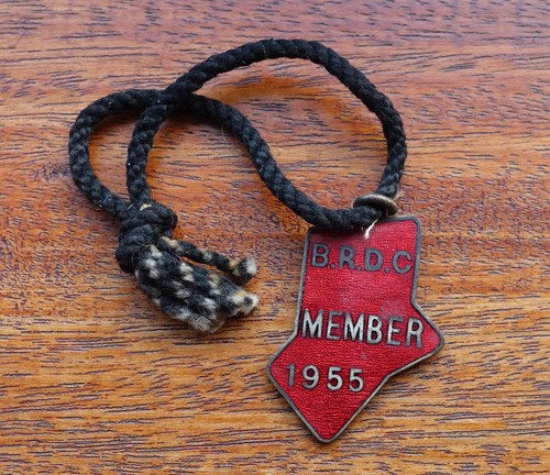 1955 brdc member - 1955, badge
