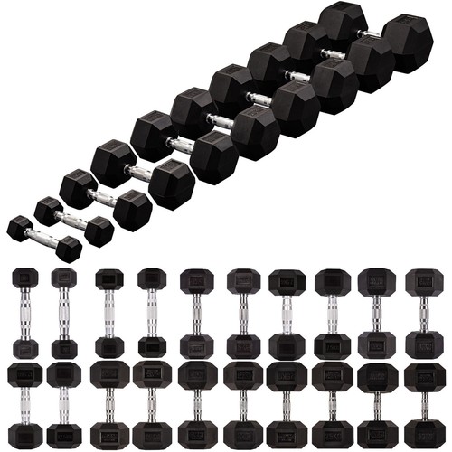 Hex dumbbells cast iron - dumbbells,
