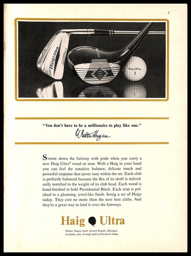 1965 haig ultra wood iron - ultra,
