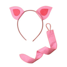 Pig Ears & Tail Set Headband
