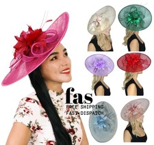 Large flower feather hatinator - feather,
