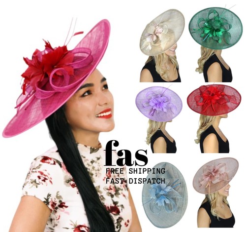Large flower feather hatinator - large,