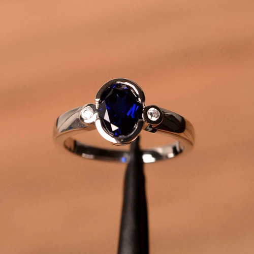 2ct oval cut blue - cut, sapphire