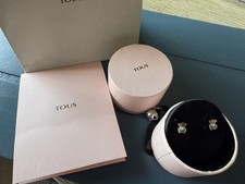 TOUS Silver Bear Earrings with