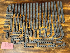 Over 50pcs Lego Technic Beam Liftarm All Dark Bluish Grey Various Sizes & Types