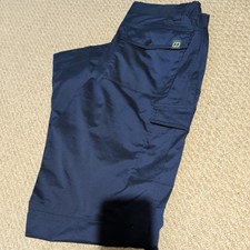 Berghaus Blue Waterproof Walking Trousers Vgc Size 34 Waist 34 Leg