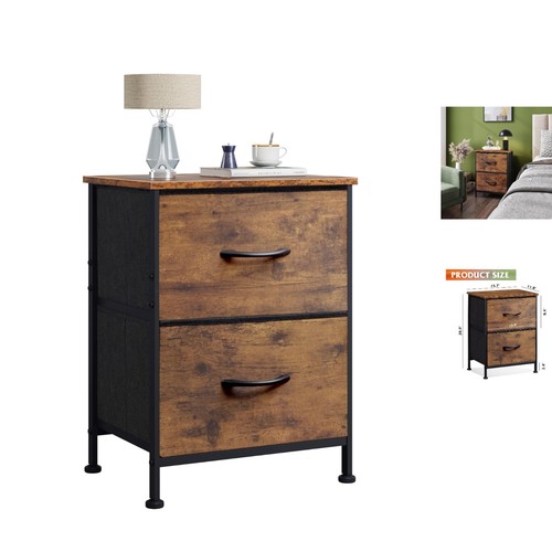 Compact drawer nightstand - 2-drawer,