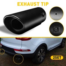 2xCar Exhaust Pipe Tip Rear
