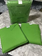 John Lewis Seat Pads Cushions Set Of Four 35cmx41cm Green New