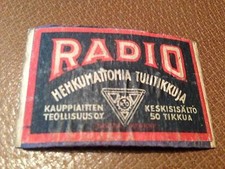 old match box top - radio