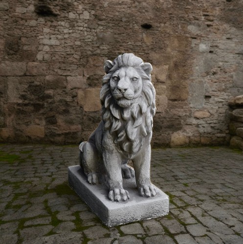 Large guardian lion - , statue