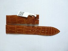 NEW Original Gerald Genta Leather Band Strap brown 20MM x 18MM