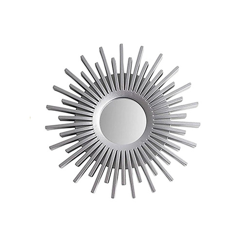 Gold color sun mirror round - sun,