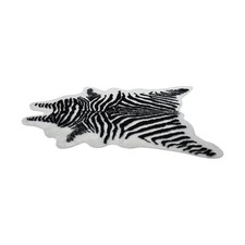 Faux Zebra Print Rug Animal