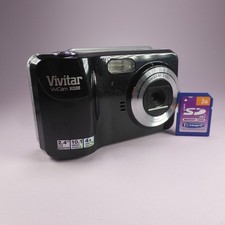Vivitar Vivicam X028 10.1MP Compact Flip Screen Digital Camera Black Tested