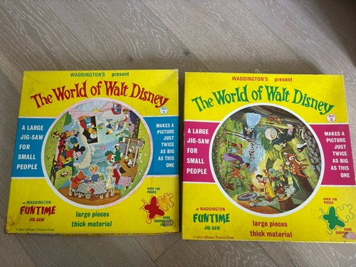 Two vintage disney puzzles - vintage,