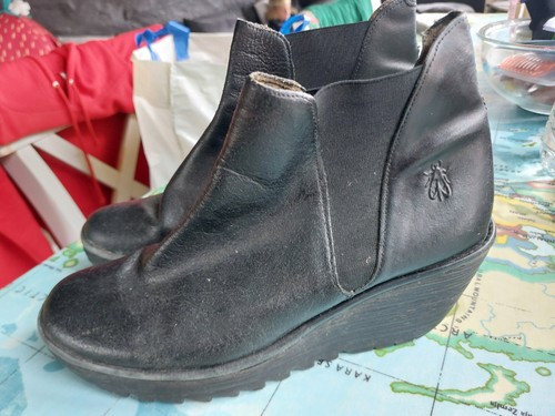 Fly london black - black, leather