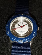Unisex Yess Quartz Watch with Blue Canvas Strap