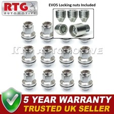 12x Nuts + 4x EVO5 Locking Nuts For Toyota MR2 Mk1 1984-1989 (Alloy Wheels)