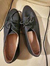 TOPSHOP WOMEN BLACK NUBUCK
