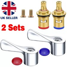 Pair 1/4 Turn H&C 1/2" Chrome