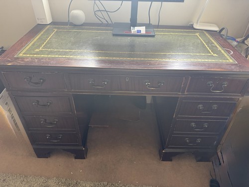 Antique office desk with - office,