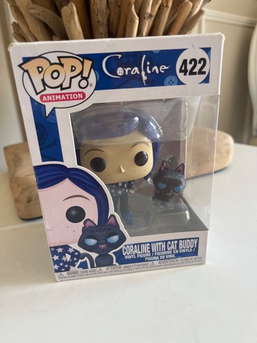 Coraline with cat buddy funko - coraline,